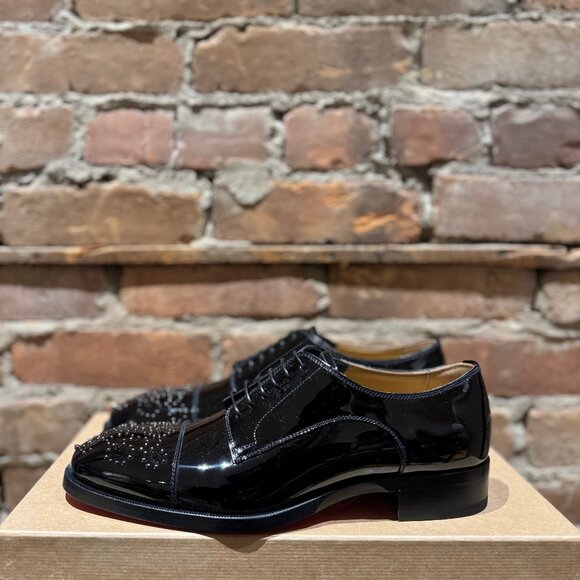 Christian Louboutin Maltese Flat – Patent Leather / Spike Toe - Picture 1 of 12